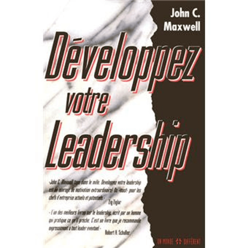 livre Développez votre leadership de John C. Maxwell